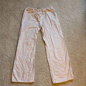 Brandy Melville Orange Stripe Pants Cream
